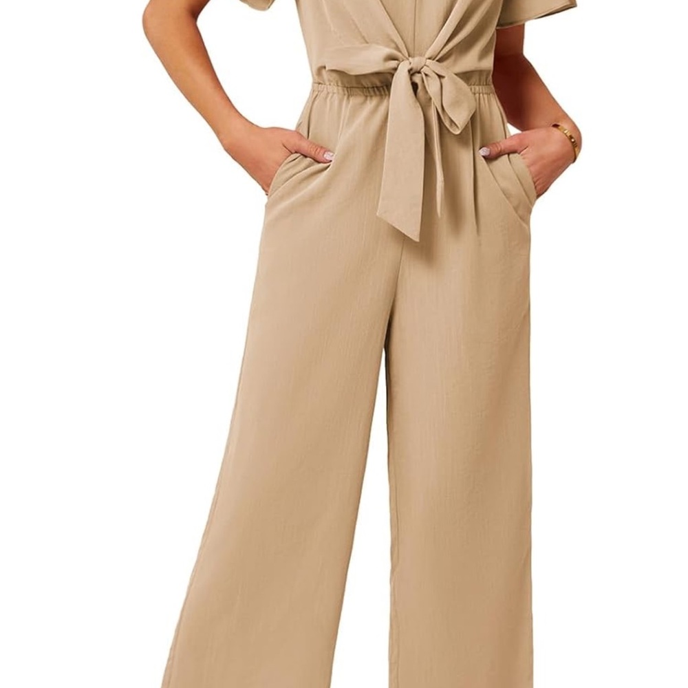 Women's Tan Jumpsuit